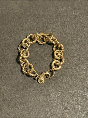 Gold-Tone J CREW Chunky Chain Link Bracelet - Women